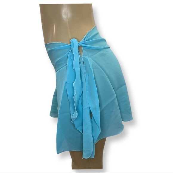 Zuliana solid color tie sarong NWT - Picture 2 of 4